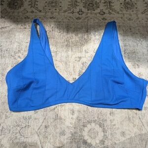 aerie Scoop Bikini top in Royal Blue